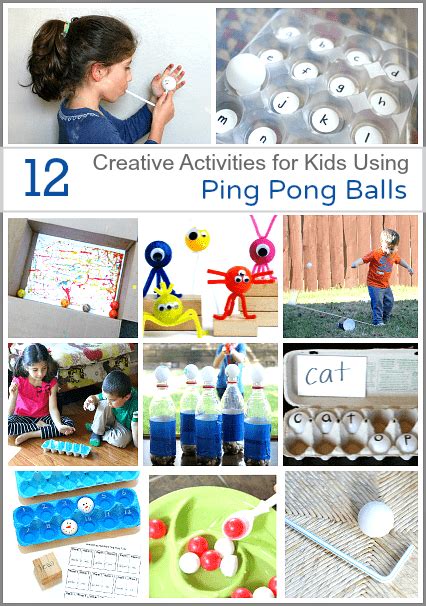 ping pong ball games|12 Creative Activities for Kids Using Ping Pong Balls.